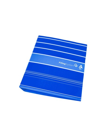 ARCH.PAL.LIDERPAPEL C.FORRADO DIN-A4 AZUL C/CAJA LOMO 80 MM-FILING SY