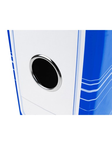 ARCH.PAL.LIDERPAPEL C.FORRADO DIN-A4 AZUL C/CAJA LOMO 80 MM-FILING SY