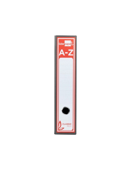ARCH.PAL.LIDERPAPEL C.FORRADO FL.JASPEADO GRIS SIN CAJA CLASSIC RED