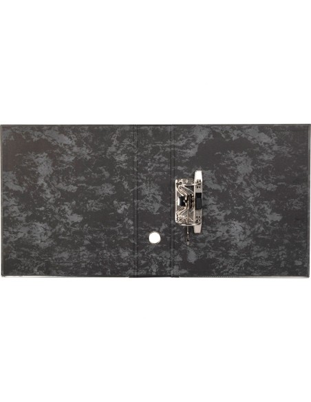 ARCH.PAL.LIDERPAPEL C.FORRADO DIN A4 JASPEADO NEGRO SIN CAJACLASSIC B