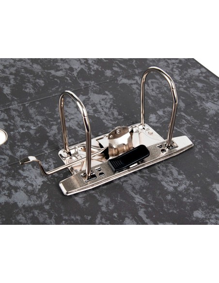 ARCH.PAL.LIDERPAPEL C.FORRADO DIN A4 JASPEADO NEGRO SIN CAJACLASSIC B