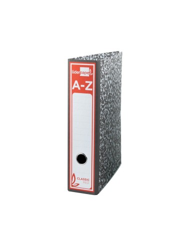 ARCH.PAL.LIDERPAPEL C.FORRADO DIN A4 JASPEADO GRIS SIN CAJA CLASSIC R