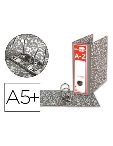 ARCH. 4º VERTICAL LIDERPAPEL C.FORRADO JASP GRIS SIN CAJA