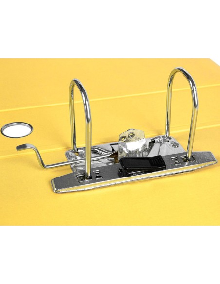 ARCH.PAL.LIDERPAPEL C.FORRADO DIN A4 AM.SIN CAJA LOMO 80 MM COL