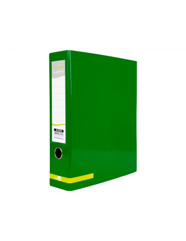 ARCH.PAL.LIDERPAPEL C.FORRADO DIN A4 VER SIN CAJA LOMO 80 MM COLOR SY