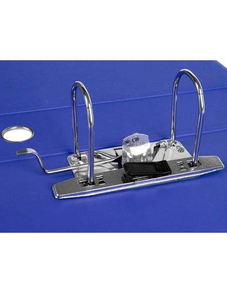 ARCH.PAL.LIDERPAPEL C.FORRADO DIN A4 AZUL SIN CAJA LOMO 80 MM COLOR S