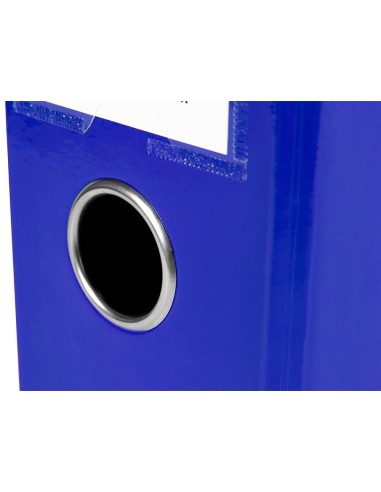 ARCH.PAL.LIDERPAPEL C.FORRADO DIN A4 AZUL SIN CAJA LOMO 80 MM COLOR S