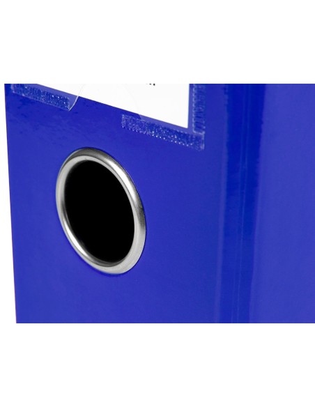 ARCH.PAL.LIDERPAPEL C.FORRADO DIN A4 AZUL SIN CAJA LOMO 80 MM COLOR S