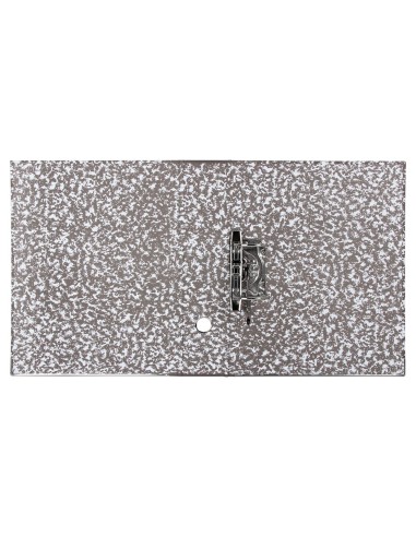 ARCH.PAL.LIDERPAPEL CARTON FORRADO FOLIO JASPEADO GRIS CLASSIC RED