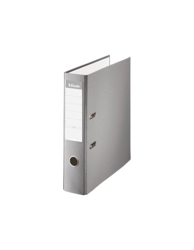 ARCHIVADOR PALANCA ESSELTE FL CARTON FORRADO PVC RADO LOMO 75MM GRIS