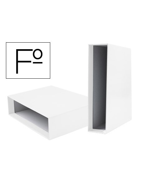 CAJA ARCHIVADOR PALANCA DOCUMENTA FL CARTON LOMO 82MM BL.