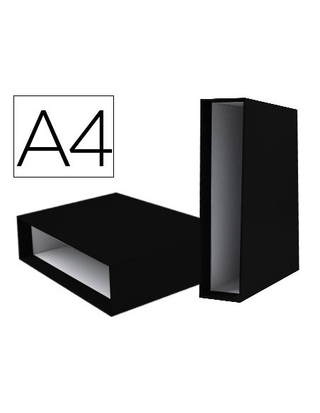 CAJA ARCHIVADOR PALANCA DOCUMENTA A4 CARTON LOMO 82MM NG.