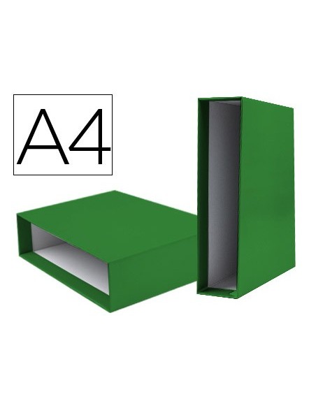 CAJA ARCHIVADOR PALANCA DOCUMENTA A4 CARTON LOMO 82MM VE.