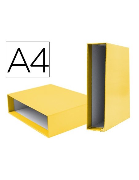 CAJA ARCHIVADOR PALANCA DOCUMENTA A4 CARTON LOMO 82MM AM.