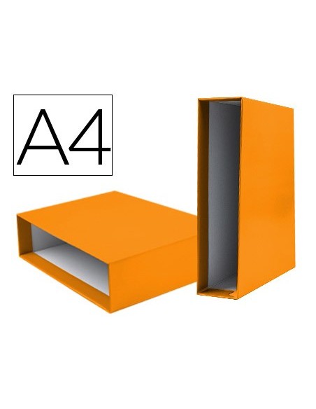 CAJA ARCHIVADOR PALANCA DOCUMENTA A4 CARTON LOMO 82MM NJ.