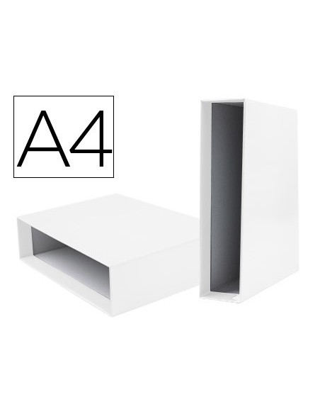 CAJA ARCHIVADOR PALANCA DOCUMENTA A4 CARTON LOMO 82MM BL.