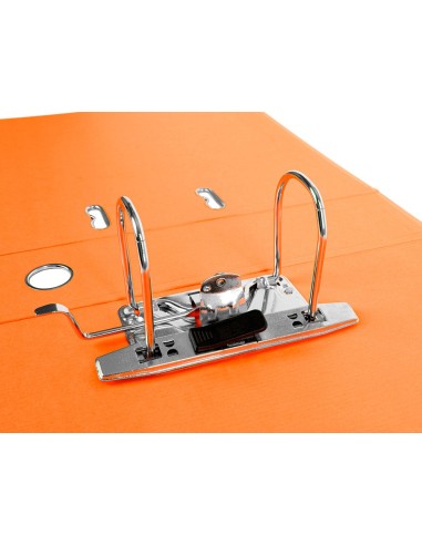 ARCH.PAL.LIDERPAPEL C.FORRADO DIN A4 NARANJA C/RADO LOMO 75 MM