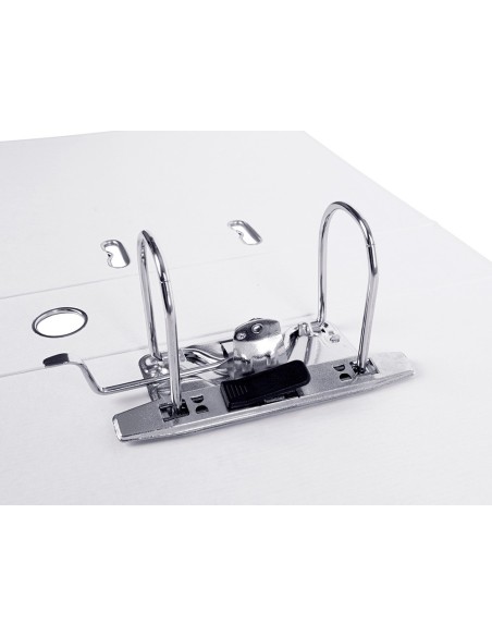 ARCH.PAL.LIDERPAPEL C.FORRADO DIN A4 BLANCO C/RADO LOMO 75 MM