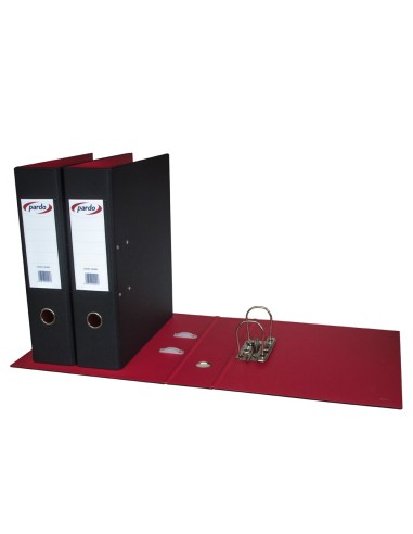 ARCHIVADOR PALANCA PARDO FL. PLASTICO RADO LOMO 70MM NG.