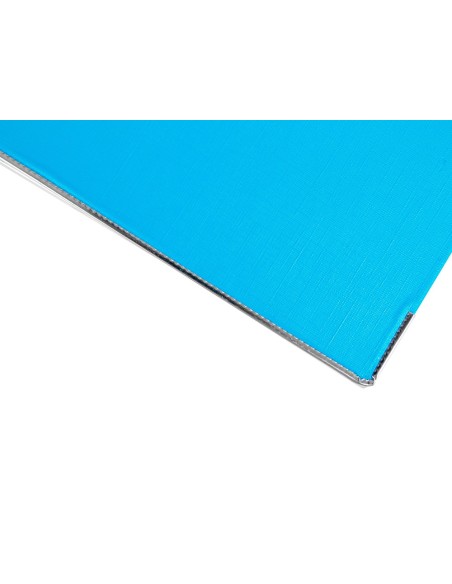 ARCH.PAL.LIDERPAPEL C.FORRADO DIN A4 CELESTE C/RADO LOMO 75 MM