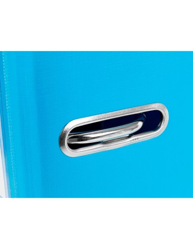 ARCH.PAL.LIDERPAPEL C.FORRADO DIN A4 CELESTE C/RADO LOMO 75 MM
