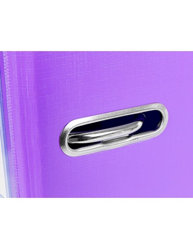 ARCH.PAL.LIDERPAPEL C.FORRADO DIN A4 LILA C/RADO LOMO 75 MM