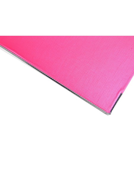 ARCH.PAL.LIDERPAPEL C.FORRADO DIN A4 ROSA C/RADO LOMO 75 MM