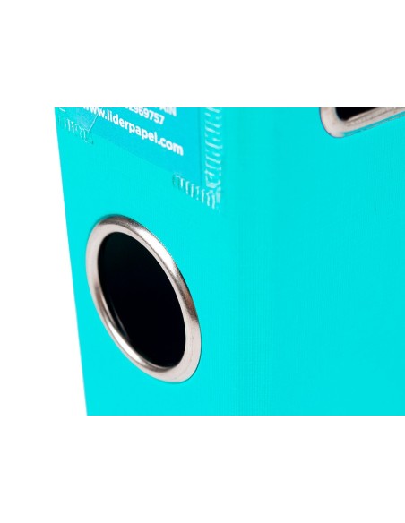 ARCH.PAL.LIDERPAPEL C.FORRADO DIN A4 VERDE CLARO C/RADO LOMO 75 MM