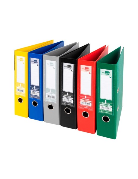 ARCH.PAL.LIDERPAPEL C.FORRADO DIN A4 SURT CLASSIC C/RADO LOMO 75 MM