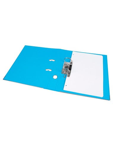 ARCHIVADOR ESTRECHO PALANCA DOCUMENTA A4 PVC RADO LOMO 52MM CELESTE