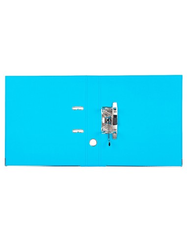 ARCHIVADOR ESTRECHO PALANCA DOCUMENTA A4 PVC RADO LOMO 52MM CELESTE