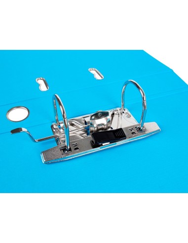 ARCHIVADOR ESTRECHO PALANCA DOCUMENTA A4 PVC RADO LOMO 52MM CELESTE