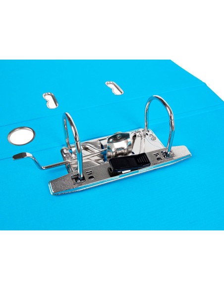 ARCHIVADOR ESTRECHO PALANCA DOCUMENTA A4 PVC RADO LOMO 52MM CELESTE