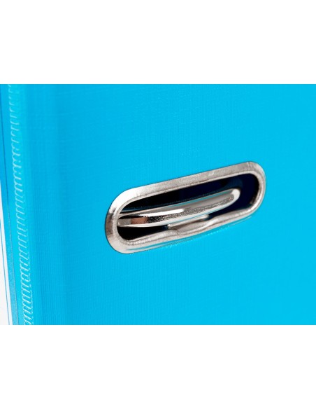 ARCHIVADOR ESTRECHO PALANCA DOCUMENTA A4 PVC RADO LOMO 52MM CELESTE