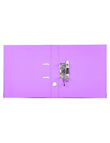ARCHIVADOR ESTRECHO PALANCA DOCUMENTA A4 PVC RADO LOMO 52MM LILA
