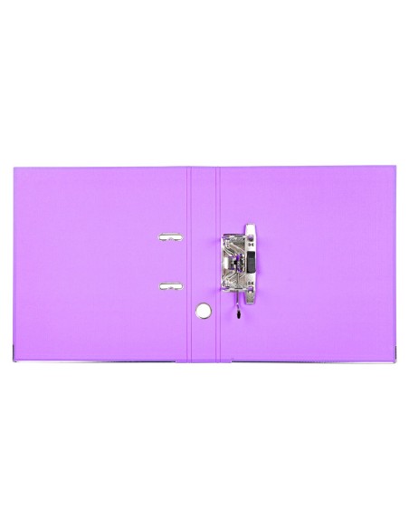 ARCHIVADOR ESTRECHO PALANCA DOCUMENTA A4 PVC RADO LOMO 52MM LILA