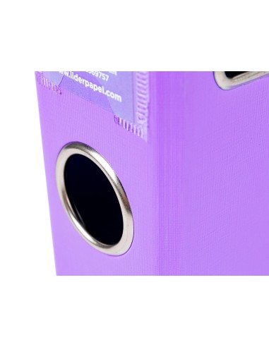 ARCHIVADOR ESTRECHO PALANCA DOCUMENTA A4 PVC RADO LOMO 52MM LILA