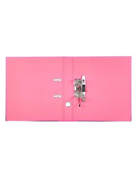 ARCHIVADOR ESTRECHO PALANCA DOCUMENTA A4 PVC RADO LOMO 52MM ROSA