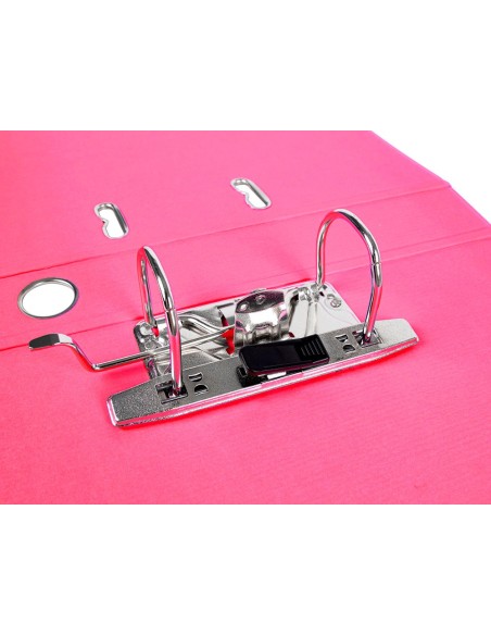 ARCHIVADOR ESTRECHO PALANCA DOCUMENTA A4 PVC RADO LOMO 52MM ROSA