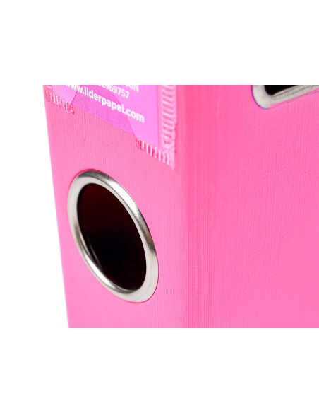 ARCHIVADOR ESTRECHO PALANCA DOCUMENTA A4 PVC RADO LOMO 52MM ROSA