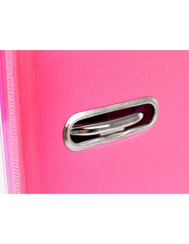 ARCHIVADOR ESTRECHO PALANCA DOCUMENTA A4 PVC RADO LOMO 52MM ROSA