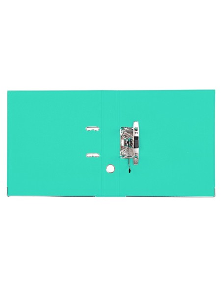 ARCHIVADOR ESTRECHO PALANCA DOCUMENTA A4 PVC RADO LOMO 52MM TURQ.