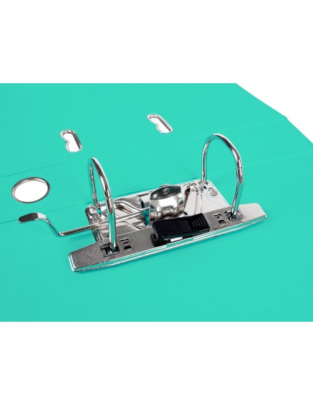 ARCHIVADOR ESTRECHO PALANCA DOCUMENTA A4 PVC RADO LOMO 52MM TURQ.