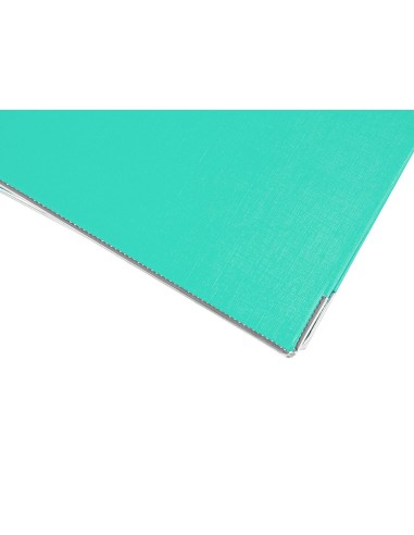 ARCHIVADOR ESTRECHO PALANCA DOCUMENTA A4 PVC RADO LOMO 52MM TURQ.