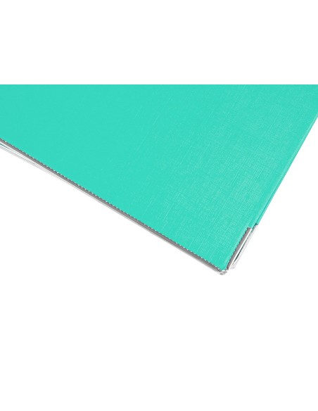 ARCHIVADOR ESTRECHO PALANCA DOCUMENTA A4 PVC RADO LOMO 52MM TURQ.