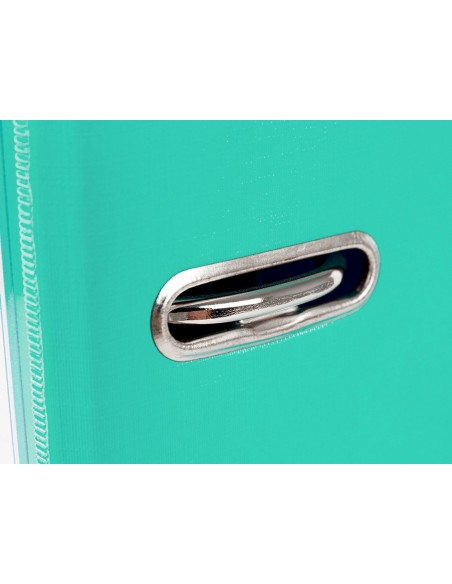 ARCHIVADOR ESTRECHO PALANCA DOCUMENTA A4 PVC RADO LOMO 52MM TURQ.