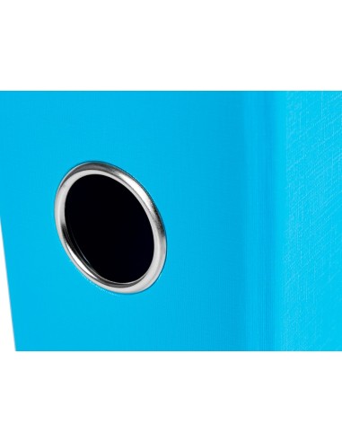 ARCHIVADOR PALANCA LIDERPAPEL FL FORRADO PVC RADO LOMO 75MM CEL.