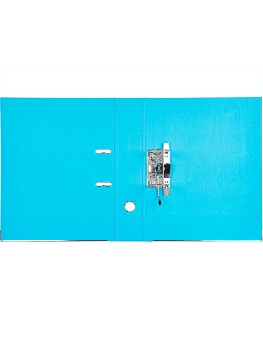 ARCHIVADOR PALANCA LIDERPAPEL FL FORRADO PVC RADO LOMO 75MM CEL.