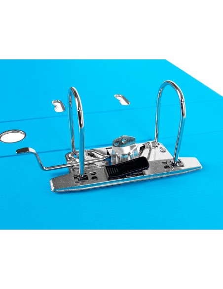 ARCHIVADOR PALANCA LIDERPAPEL FL FORRADO PVC RADO LOMO 75MM CEL.