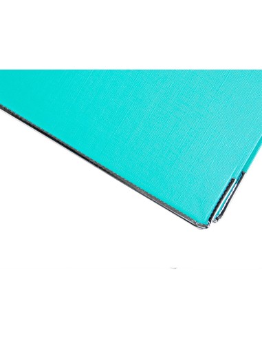 ARCHIVADOR PALANCA LIDERPAPEL FL FORRADO PVC RADO LOMO 75MM TURQ.